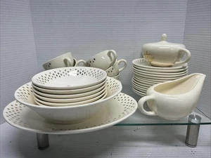 Lote De Colección De 30 Platos Y Tazas Golden Wheat Homer Laughlin Oro 22 K Acento - Imagen 1 de 17