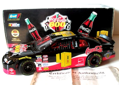 Revell 1/18 1999 Monte Carlo Coca Cola 600 #40 Autographed Ward Burton Diecast - Image 1 of 4
