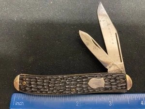 Imperial USA Jack Knife, Jigged Black Derlin Handles - Picture 1 of 5