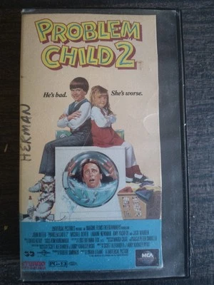 Problem Child 2 (VHS, 1991) John Ritter RARE OOP Ex Blockbuster Rental Hardcase - Image 1 of 4