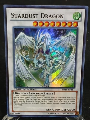 Yu-Gi-Oh! Stardust Dragon SHSP-ENSE1 SR MP - Image 1 of 2