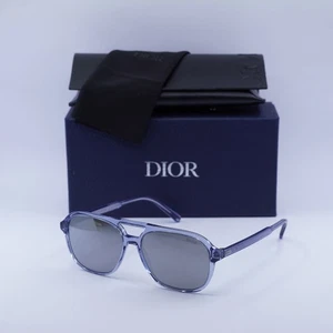 Gafas de sol Dior INDIOR N1I 80A4 transparente azul/plateado espejo 57-15-145 nuevas... - Imagen 1 de 6