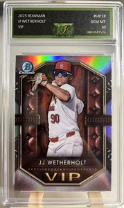 2025 Bowman JJ Werherholt VIP Graded Gem Mint 10 - Picture 1 of 2