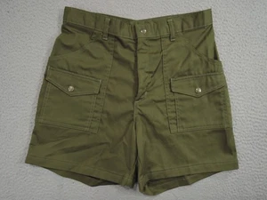 VINTAGE Boy Scouts of America Shorts Mens 30 Green Uniform Twill USA Union 4 - Picture 1 of 10