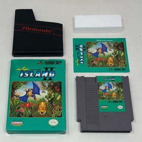 NES Nintendo - Adventure Island II 2 - CIB Complete in Box w/ Manual - Tested