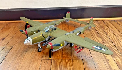21st Century Toys Ultimate Soldier P-38 Lightning 1/18 Model Plane Complete - Image 1 of 4