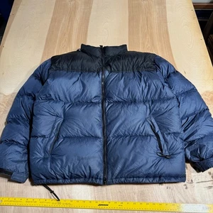 Vintage 90s Colorado Outdoor Active Brand Goose Down Navy Puffer Jacket Size 2XL - Picture 1 of 10