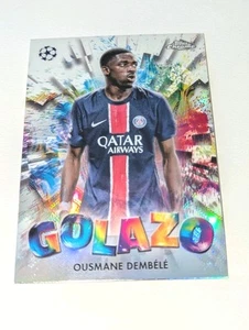 2024-25 Topps Chrome UEFA CC Ousmane Dembele GZ-12 Paris Saint German Golazo - Picture 1 of 2
