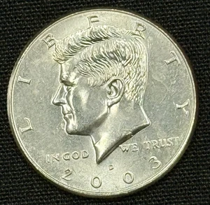 2003 D Mint Mark Circulated with AU-Details Kennedy Half Dollar - Picture 1 of 4