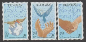 Isle of Man 1986 International Peace year Christmas Design Set MNH $1.20 - Picture 1 of 1