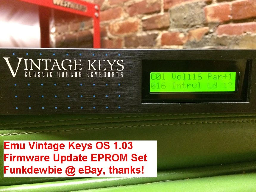 Emu Vintage Keys OS v1.03 EPROM Firmware Upgrade SET / New ROM Final Update Chip - Image 1 of 3