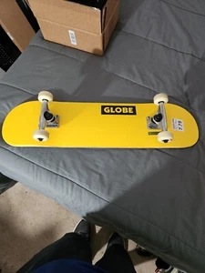 Globe Goodstock 7.75" Neon Yellow Skateboard Complete - Picture 1 of 4