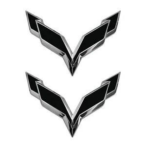 Front/Rear Flag Emblem Overlay Sets for 2014-2019 C7 Corvette - Picture 1 of 124