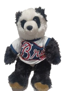Build a Bear Panda Bear Plush 2011 Stuffed Animal Black White 15" Brave t shirt - Picture 1 of 17