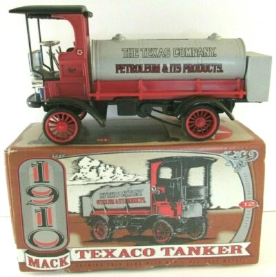 ERTL Collectibles 1995 No. F122 Texaco Truck 1910 Mack Tanker Coin Bank NIB - Image 1 of 4