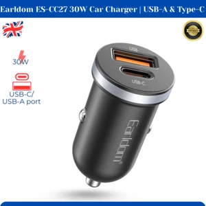 Earldom ES-CC27 Caricabatteria da Auto 30W | Doppia Porta USB e Type-C | Ricarica Rapida - Foto 1 di 3