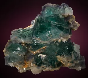 Fluorita con calcita y cuarzo, Ganzhou, provincia de Jiangxi, China 2303-064 - Imagen 1 de 6