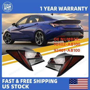 For 2021-2024 Hyundai Elantra Pair LED Tail Light Left & Right Brake Lamp Outer - Picture 1 of 8