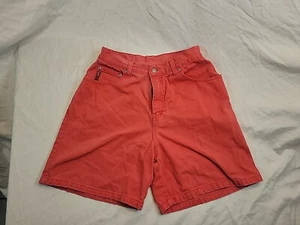 Vintage 90s Crazy Horse Girls Shorts Coral Colored Youth Size 10 Made In Brazil - Picture 1 of 9