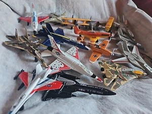 Lot of 17 Diecast Planes Fighters Plans Military Road Champs + Other  Brands - Picture 1 of 12