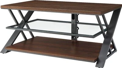 Whalen Furniture - Consola de TV para la mayoría de los televisores de pantalla plana de hasta 55" - Marrón medio Foto 1 de 4