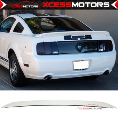 Se adapta a 05-09 Ford Mustang estilo OE alerón de maletero pintado HP alto rendimiento blanco Foto 1 de 4