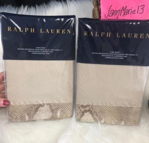 Ralph Lauren 2x Sellek Great Sands King Shams Python