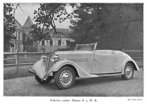 *** Cabriolet roadster Salmson S.4.D.A. *** 1937 - photo (22 x 15,5) // a114