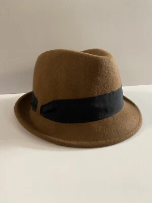 Sombrero negro 100 % lana APT.9 otoño sombrero Fedora hombres mujer Foto 1 de 4