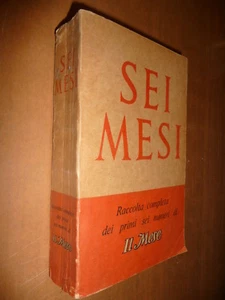 SEI MESI RACCOLTA RIVISTA IL MESE 1943-1944 WWII POLITICA GUERRA ALLEATI - Foto 1 di 3