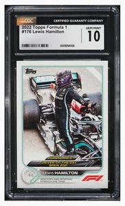 2022 ⛽ Topps F1 Lewis Hamilton, #176, CGC-10, Pop/1 - Picture 1 of 3