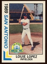 1989 Best Cards San Antonio Missions LOUIE LOPEZ RC DODGERS
