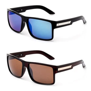 Moda Gafas de sol Audaz Varonil Marco Cuadrado Tonos Parte Superior Plana - Imagen 1 de 6