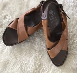 Fly London Sandalette Wedges Keilsandale Gr. 40 Hellbraun - Bild 1 von 7