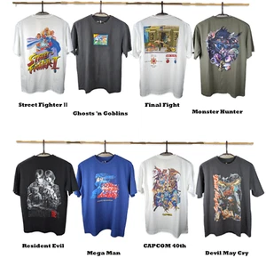 【Fast Ship!】UNIQLO CAPCOM 40TH KOSUKE KAWAMURA UT OVERSIZED SHORT-SLEEVE T-SHIRT - Picture 1 of 9