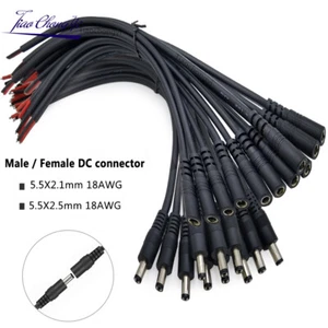 18AWG Connector Female Male DC Power Socket Jack Cable Plug Wire 30cm led strip - Picture 1 of 12
