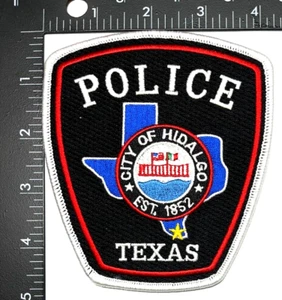 CITY OF HIDALGO TEXAS POLICE DEPARTMENT SHOULDER INSIGNIA PATCH (PD 4) - Picture 1 of 3