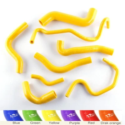 Kit de manguera de agua refrigerante de silicona para tubo de viento cálido amarillo para Audi TT 1.8T 225HP Foto 1 de 4