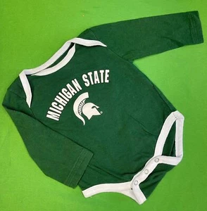 NCAA Michigan State Spartans Green L/S Infant Baby Bodysuit 0-3 months - Picture 1 of 4
