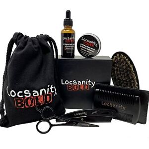 Locsanity Beard Grooming Kit w/ Growth Oil and Balm Conditioner