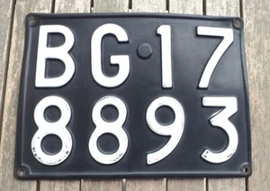 Vintage Italian 60/70s original car license plate City of Bergamo (Lombardy) - Picture 1 of 2