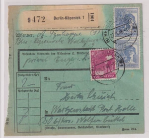 Gemeinsch.Ausg. Mi. 957(2), 954, Postgutkarte Berlin/Köpenick 1, 21.1.48 - Picture 1 of 2