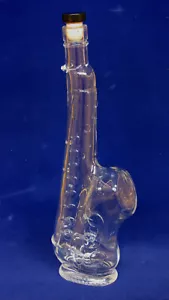 Glas Flasche Saxophon 0,5 Liter Füllvolumen Deko für Musik Instrument - Bild 1 von 2