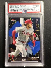 ALEC BOHM 2021 TOPPS FINEST KINTSUKUROI BLACK GOLD SSP ROOKIE PSA 10 POP 4 🔥🔥