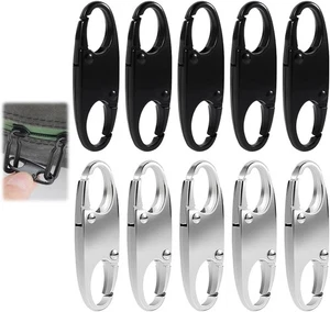 10 Stück Metall Reißverschluss Clip, Diebstahlsicherung Rucksack Zipper - Bild 1 von 7