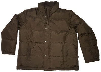 EUC GUESS WINTER MENS XL EXTRA LARGE DOWN BROWN PUFFER JACKET COAT PARKA - Image 1 of 4