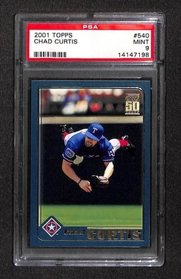 Chad Curtis 2001 Topps #540 PSA 9 como nuevo 14147198  Foto 1 de 3