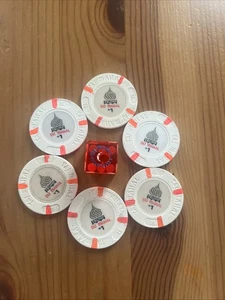Trump Taj Mahal Casino $1 Chip Lot + Trump Taj Mahal einzelne Würfel - Bild 1 von 8