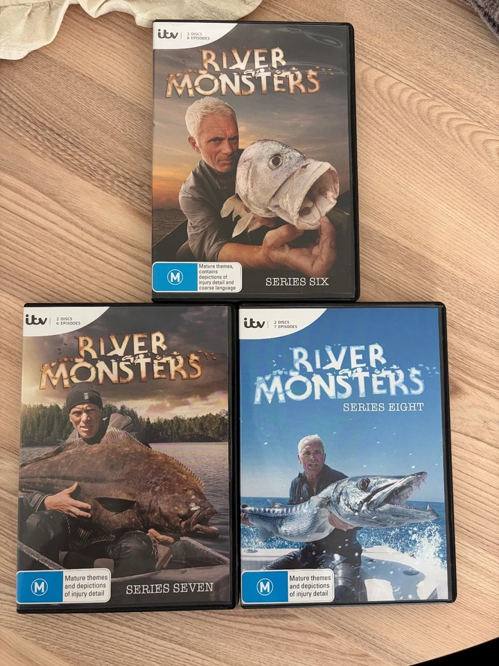 River Monsters Series Six Seven Eight Seasons 6-8 DVD’s Region 4 Jeremy Wade HTF - Image 1 of 4