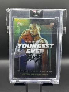 2024 Topps Now Youngest Ever 5x5 Victor Wembanyama Rookie #VW-2 - Picture 1 of 2